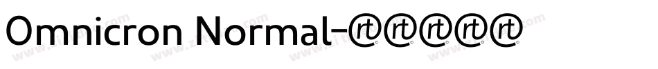 Omnicron Normal字体转换